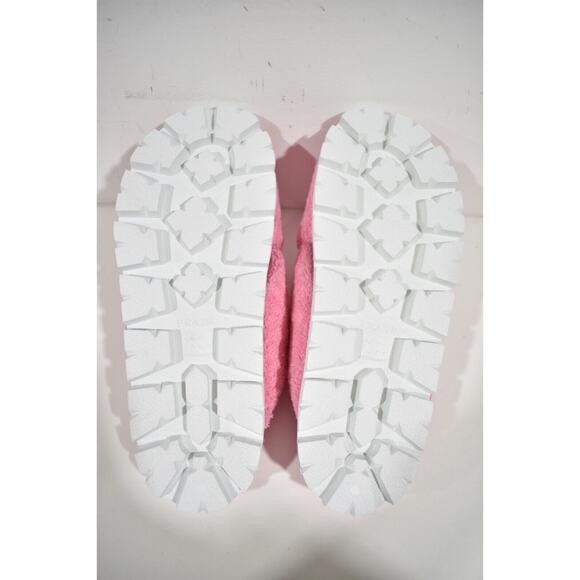 Prada Terry Pink Triangle Logo Criss Cross Strap Slide Sandal Flip Flop 40.5 - Picture 12 of 12